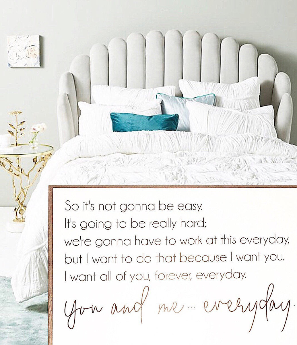 Bedroom Wood sign | Above the bed sign | you me forever and always quote sign sold | wall signs | wall decor | farmhouse style wood sign