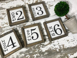 Family Number Sign / Family Number / Number Sign / Home Number Sign / Wood Sign / Home Decor / Number Wall Art