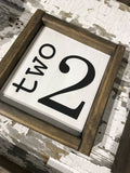 Family Number Sign / Family Number / Number Sign / Home Number Sign / Wood Sign / Home Decor / Number Wall Art