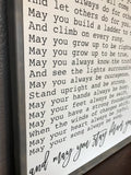 Forever Young Sign. May You Stay Forever Young. Nursery Decor. Nursery wall Signs