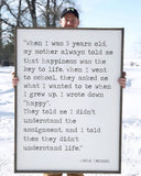When I was 5 years old, John Lennon sign, Forever Young sign, Nursery sign, nursery decor, playroom decor, John Lennon,
