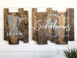 Last name established sign | Monogram Sign | Personalized Last Name Sign | Wedding Gift |  Rustic Signs | Personalized State Sign