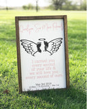 Infant Loss Footprints Sign | Personalized Baby Memorial | Infant Loss | Child Loss | Miscarriage | Stillbirth | Memorial Gift | Angel Baby