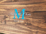 Rustic Wood Wedding Guest Book Alternative: Personalized Keepsake Sign
