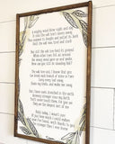 The Oak Tree Poem | The mighty Oak Tree | Inspirational Signs | Inspirational Wall Art | Motivational Sign | Encouraging Tree Poem Art