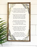 The Oak Tree Poem | The mighty Oak Tree | Inspirational Signs | Inspirational Wall Art | Motivational Sign | Encouraging Tree Poem Art