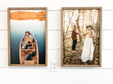 Custom Wood Photo Frames | Custom Wood Frame Sign | Printed Photo Art | Family Portrait Photo Frame | Photo printed on wood | Wood frame