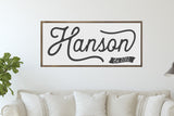 Last name sign | Family name sign | Wedding gift | Housewarming gift | Established sign | Family name established sign | Last name wood sign