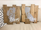Last name established sign | Monogram Sign | Personalized Last Name Sign | Wedding Gift |  Rustic Signs | Personalized State Sign