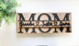 Personalized Mother's Day Gift | Mom Gift From Kids | 3D Personalized Mom Sign with Children Names | Sign for Mom | Gift for Mother |