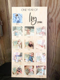 One year of Baby | First Birthday Sign |  First Birthday Display | Milestones Sign | Monthly Photos | 12 Months of | First Year Sign