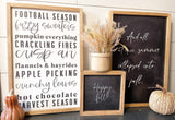 Fall bucket list sign | Fall checklist | Fall Sign | Autumn Sign | Fall wall decor | chalkboard sign