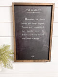 The Sandlot book page  sign | Sandlot Sign | book page sign | Heros and Legends Sign | kids room sign