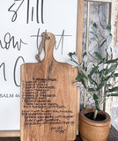 Personalized Cutting Board – Custom Engraved Family Name Board