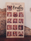 One year of Baby | First Birthday Sign |  First Birthday Display | Milestones Sign | Monthly Photos | 12 Months of | First Year Sign