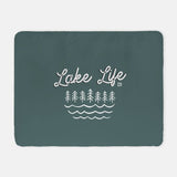 Lake life Sherpa cozy blanket | Lake life blanket | outdoor blanket | Sherpa