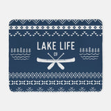 Lake life Sherpa cozy blanket | Lake life blanket | outdoor blanket | Sherpa