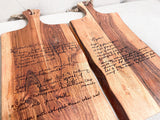 Personalized Cutting Board – Custom Engraved Family Name Board