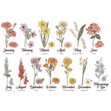 Mothers Day Gift for Grandma, Custom Grandma's Garden Blanket, Custom Birth Flower Blanket With Names, Personalized Grandma Birth Flower