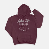 Lake Life Women's Hoodie: Cotton-Poly Blend
