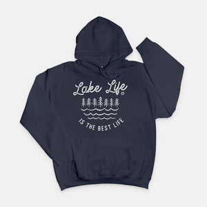 Lake Life Women's Hoodie: Cotton-Poly Blend