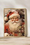 Santa Claus Portrait Print, Christmas Wall Art, Winter Holidays Painting, Farmhouse Christmas Decor, Santa Claus Art