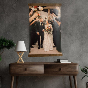 Custom Family Photo Canvas Hanging | Print ANY Photo | Custom Family Photo Canvas Sign | Family Photo Custom Tapestry