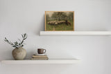 Vintage Sheep Print | Vintage Animal Poster | Vintage Sheep Meadow Print | Antique Sheep Drawing | Rustic Easter Decor