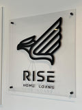 Personalized Business Acrylic Sign I Clear Floating Sign I Business Logo Sign I Clear Business Logo Sign | Business Office Storefront Sign