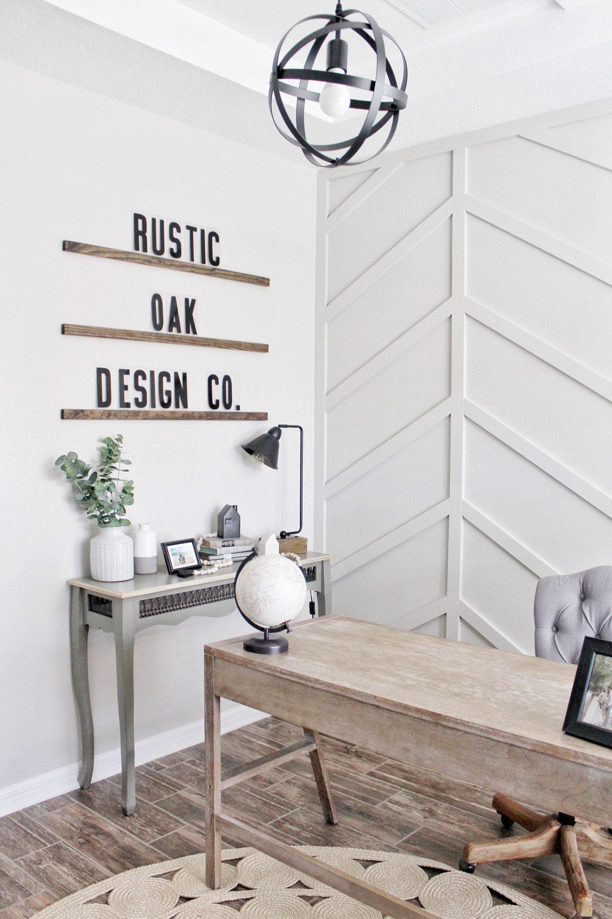 Interchangeable Wood Letter Board: Floating Statement Shelves