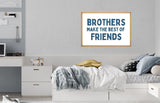 Brothers make the best of friends Wood sign | Brothers Sign | kids room sign | Boys Room Wall Decor | Boys Room Decor