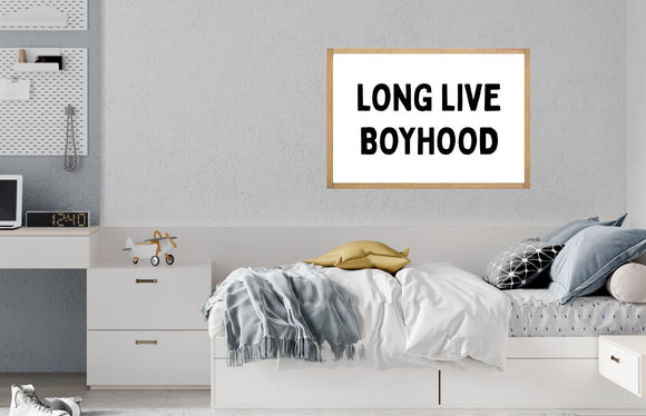 Long Live Boyhood Wood sign | Boyhood Sign | kids room sign | Baseball Wall Decor | Boys Room Decor
