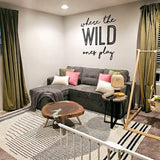 Where the Wild ones play sign | Playroom Decor | Nursery Decor | Bedroom Decor | Kids Decor | where the wild ones play | nursery room wall