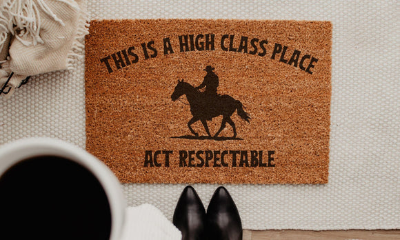 Western Style Doormat, Modern Western welcome mat, Modern Cowboy, Disco Cowboy, Funny Doormat, Cowboy Chic, Cowboy art, western style decor