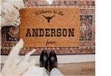 Welcome western Style coir Doormat, Modern Western welcome mat, Modern Cowboy, Personalized doormat, Funny Doormat, Cowboy Chic,