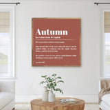 The Definition of Autumn wood framed photo, Autumn sign, Fall decor, autumn noun definition,