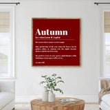 The Definition of Autumn wood framed photo, Autumn sign, Fall decor, autumn noun definition,