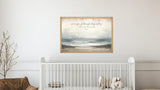 Christian Wall Art | Isaiah 43:2 Bible Verse Sign | Scripture Ocean Print | Faith Home Décor | Framed Wood Sign