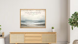 Christian Wall Art | Isaiah 43:2 Bible Verse Sign | Scripture Ocean Print | Faith Home Décor | Framed Wood Sign