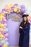 Congrats Graduate Sign | Laser Cut Wood Graduation Sign | Senior Photo Prop | Graduation Party Decor | Class of 2026 Decor