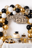 Congrats Graduate Sign | Laser Cut Wood Graduation Sign | Senior Photo Prop | Graduation Party Decor | Class of 2026 Decor