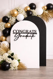 Congrats Graduate Wood Sign | Graduation Party Decor | Senior Photo Prop | Laser Cut Graduation Sign | Class of 2026 Grad Party Decoration
