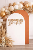 Congrats Graduate Wood Sign | Graduation Party Decor | Senior Photo Prop | Laser Cut Graduation Sign | Class of 2026 Grad Party Decoration