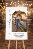 Graduation Photo Welcome Sign, Class of 2026, Custom Grad Party Welcome Board, Senior Photo Poster, Editable or Printed Graduation Sign