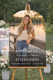 Graduation Photo Welcome Sign, Class of 2026, Custom Grad Party Welcome Board, Senior Photo Poster, Editable or Printed Graduation Sign