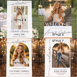 Graduation Photo Welcome Sign, Class of 2026, Custom Grad Party Welcome Board, Senior Photo Poster, Editable or Printed Graduation Sign
