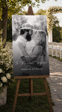 Wedding Welcome Sign with Photo | Night Before Wedding Sign | Rehearsal Dinner Welcome Board | Personalized PVC Wedding Sign