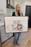 Custom Wood Framed Photo Print | Personalized Picture Framed Sign | Modern Home Decor | Gift for Family, Wedding, Anniversary or Memorial