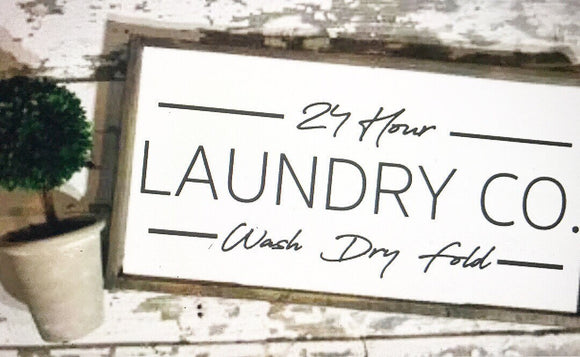 Laundry Room Sign; Laundry Room Decor; Wash Dry Fold; Laundry Room Wall Decor; Laundry Co; Laundry Sign