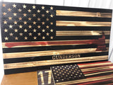 Rustic Firefighter Flag | American Wooden Flag | Rustic flag Sign | Wood Flag | Rustic Wooden Flag Sign | Pallet American Flag | Framed Amer